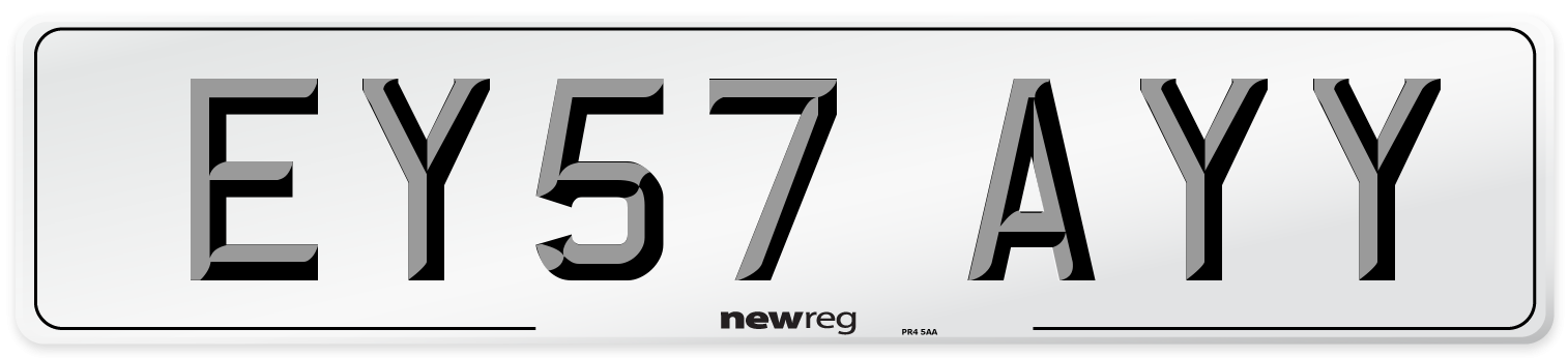 EY57 AYY Number Plate from New Reg